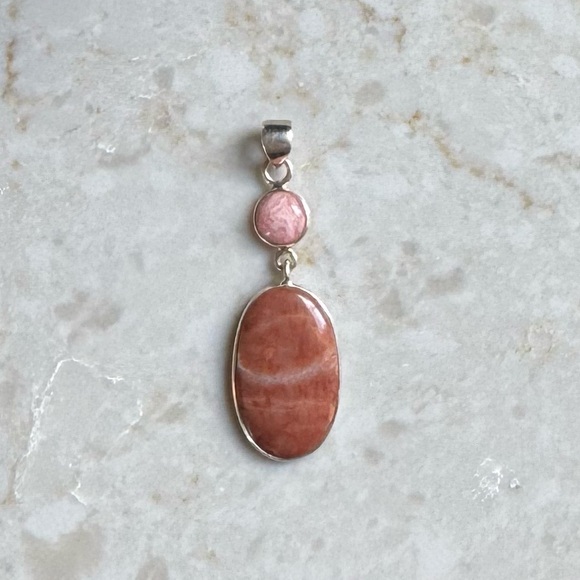 NWOT Sundance Sundream Pendant Mookaite Rhodochrosite Sterling Silver